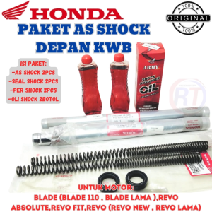 PAKET AS SHOCK DEPAN KODE KWB HONDA UNTUK MOTOR BLADE (BLADE 110BLADE LAMA ) REVO ABSOLUTE REVO FIT