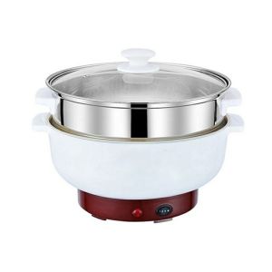 Promo Panci listrik elektrik serbaguna anti lengket teflon multifungsi gratis kukusan stainless