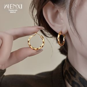 WENXI | Luxury Gold Leopard Spot Earrings