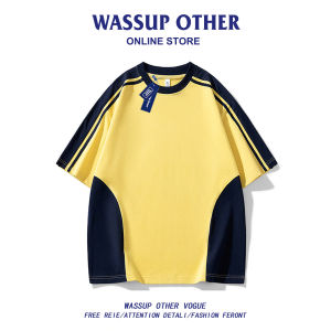 Streetwear Patchwork Loose Fit Casual T Shirt