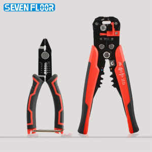 Multi-function Wire Stripper & Crimping Pliers 24-10AWG 0.2-6mm² Steel Electrical Tool Set with 20-10AWG Wire Stripper Cutter