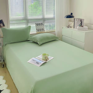 Cotton Solid Color Single Bed Sheet