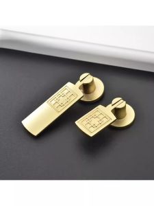 หัวเข็มขัดตู้เสื้อผ้าสไตล์จีนใหม่แบบเรียบง่ายหรูหรา หัวเข็มขัดตู้รองเท้า ตู้นอน ตู้เสื้อผ้า 1 ช่อง หัวเข็มขัดตู้แบบเล็ก