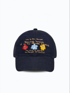 Korean Style Ins Fresh Flower Embroidery Sun Visor Baseball Cap