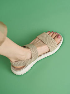 Summer Flats Wet Water Non Slip Middle-Aged Mom Shoes Sandals Womens Outer Soft Bottom Comfortable Beach Shoes Plus Size