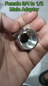 Premium Stainless Steel Pipe Thread Reducer Bushing - 3/4" Female to 1/2" Male Connector for Plumbing