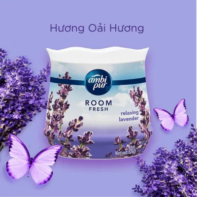 Sáp Thơm Phòng AMBI PUR Hộp 180g Hương Thư Giãn Oải Hương