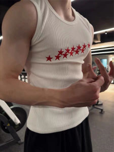 ZHUOCAN | Embroidered Muscle Fit Summer Sleeveless T-shirt