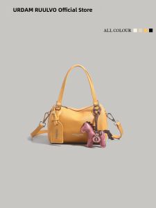 URCDN RDALVO | Soft Leather Multi-way Boston Bag Womens
