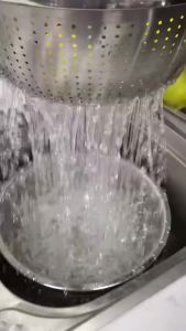 Chậu Rửa Đa Năng Bằng Thép Không Gỉ 11.81 Inch Dung Tích Lớn Dùng Để Vo Gạo Lọc Rau Thoát Nước Dày Dặn Dùng Trong Gia Đình
