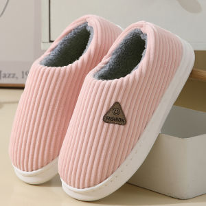 Middle-Aged and Elderly Non Slip Cotton Slippers Bag Heel Interior Home Thick Sole Thermal Non-Slip Cotton-Padded Shoes 2024 Fall and Winter New Arrival