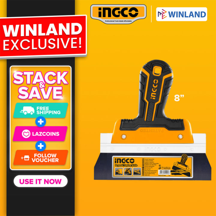Ingco by Winland Drywall Taping Knife Trowel Paint Cleaner INGHT
