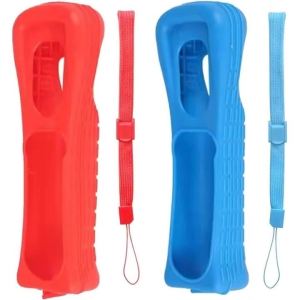 2PCS For Wii Controller Case Cover Wireless Remote Gamepad Silicone Case Video Game Protective Shell Case Cover