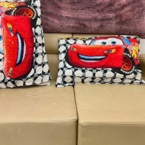 Cars B/W - [Pillowcase only] 2PCS Premium Character Printed  Pillowcases - Queen-18"x28"inches
