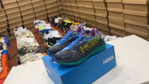 รองเท้าวิ่งHo--ka Tecton X 2 สีดำเขียว พื้นนิ่ม ใส่สบาย Size 40-45 การันตีคุณภาพ