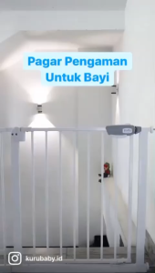 Pagar Bayi Safety Pintu Pembatas Tangga Tinggi 76cm I Baby Gate KURU