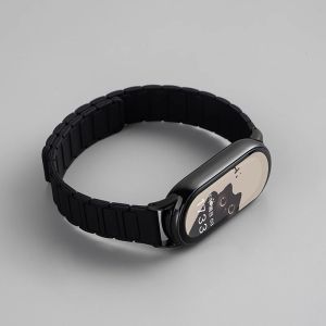 Jingyi Zhang Suitable Xiaomi Band 10 Silicone Sport Strap Smartwatch NFC Version 10 Magnetic Absorption Replacement Strap for Men And Women Summer