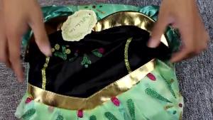 Children Princess Costume Green Party Anna Fancy Dress Up New Christmas Girl Birthday Carnival Disguise Embroidered Frock Clothe