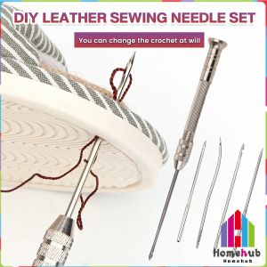 HB Multifunctional DIY Leather Sewing Awl Set For Shoes Repair/Replaceable Needle