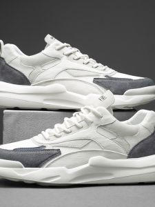 Spring 2025 Mens Low-Top Casual Running Shoes Lightweight Breathable Shock Absorption Sports Sneakers Trendy Fashion Footwear