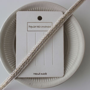 ริบบิ้นไหมทอง 1 ซม. 5 สี สำหรับตกแต่งกระเป๋า เสื้อคลุม เข็มขัด DIY ผ้าฝ้าย CottonTime ขอบลูกไม้ ริบบิ้นตกแต่ง