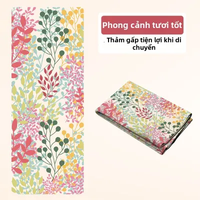 Thảm Yoga Không Trượt Siêu Mỏng Gấp Đặt Máy Giặt Được Cao Su Thiên Nhiên