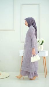 DRES AMALIA CERUTY BEBYDOL CARDIGAN TULLE ORGANZA - DRESS TULLE - DREES PESTA - DREES MUSLIMAH - DREES BUSUI