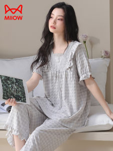 MiiOW | Summer Thin Cotton Pajamas Short Sleeve Pants