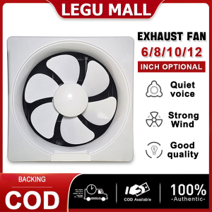 Exhaust Fan 6/8/10/12 Inches 6 Blades Energy Saving Low Noise Fan Powerful Fan Exhaust Fan for Kitchen Exhaust Fan for Bathroom Exhaust Fan for Room and Exhaust Fan for Ceiling