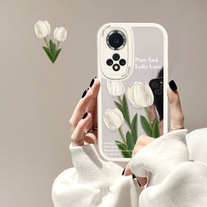 เคสโทรศัพท์มือถือ Huawei Nova14 แบบสะท้อนแสงกระจกสำหรับผู้หญิง ป้องกันการตกหล่น ลายดอก Tulip ใหม่ ดีไซน์น่ารัก สไตล์นิ่งๆ