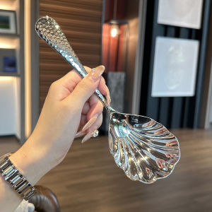 Royal Design 18/10 Stainless Steel Serving Spoon Mixing Spoon Large Shell Spoon Dining Utensils Western Spoon