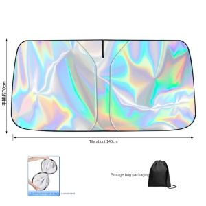 Car sunshade Small window sunshade with sun protection and heat insulation for car front windshield sunshade parking