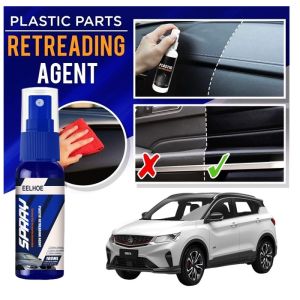DISERVSTORE Car Dashboard Restoration Liquid Nano Wax Wak Kilat Plastic Nano Coating Renew Rubber Coating Car plastic coating Rubber And Plastic Retreading Agent Car Hydrophobic Polish Nano Coating Spray Scratch | Pengilat Plastik Getah Kereta