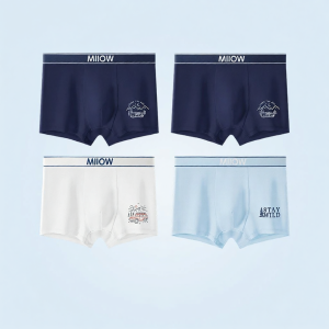 MiiOW | Cotton Youth Underwear 4 Corners Boxer Shorts