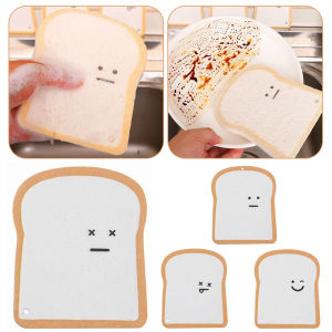 Toasty Clean Cellulose Pops-Up Sponges Toast-Dishwashing Sponge Compressed Design For Space-Saving Storage Cookware Cleaning