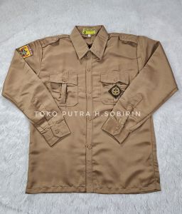 BAJU PENGGALANG PANJANG / BAJU PRAMUKA LAKI2 PANJANG UNTUK SDSMP & SMA