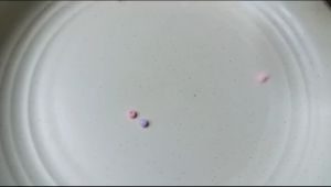 Mote manik manik kapur bulat ukuran 4mm berat 10 gr mix warna