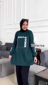 Baju Atasan Wanita Oversize Quait Tunik Kaos Katun Combed 24s S M L XL XXL 3XL Tunik Jumbo Kekinian