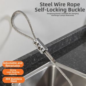 Adjustable Steel Wire Rope Lock Tightening Adjustable Fine Line Lock