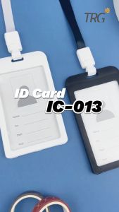 TRG Name Tag Portrait ID Card Clear Lanyard Transparan IC-013 - Tanda Pengenal Nama Plastik TRG