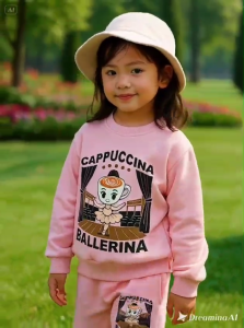 Joger Anak Ballerina Cappuccina Pakaiana Anak Laki Laki/Perempuan Usia 1-7 Tahun Bahan Berkualitas