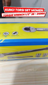 LIPPRO 11068 Kunci Torsi Momen 1/2" inch Torque Wrench 28-210 Nm + Mata Sock 11068 ORIGINAL LIPPRO