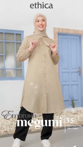 TERMURAH ATASAN TUNIK SIMPEL KEKINIAN TERBARU BY ETHICA MEGUMI 55 COCOK UNTUK DAILY OUTFIT