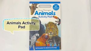 Animals Activity Book Pad To Play Fun Activities Colouring Drawing With 50+ Stickers For Kids