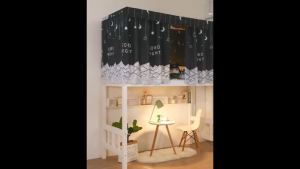 [Rèm giường ký túc xá] Rèm giường tầng dưới rèm tầng trên ký túc xá nữ rèm che nắng cho sinh viên rèm vải rèm chắn gió phòng ngủ giường cao thấp chống