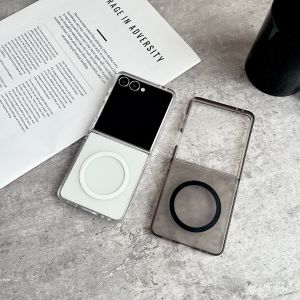 szhaiyu | Flip8 Luxury Matte for Magsafe Magnetic Clear Case for Samsung Galaxy Z Flip 8 7 FE 6 5 4  Frosted Hard PC Ultra Slim Cover