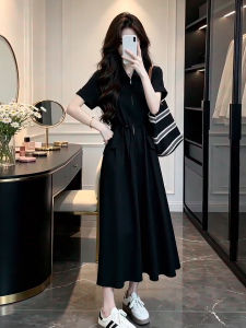 SENWA | Hepburn French Style Black Dress  Summer New Fashion Slim Fit