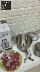 Máy xay thịt cối Inox Orkin Thái Lan OR518 công suất 400W - Bảo hành chính hãng 12 tháng