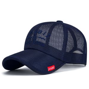 Quick Dry Breathable Mesh An-ti UV Fishing Sunhat Summer Full Net Sunscreen Golf Baseball Cap Sports Hat Sunshade Trucker Visors