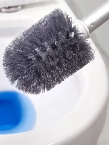 4 in 1 Toilet Brush Set Bathroom cleaning brush Wall-mounted Multifunction Cleaning with Holder Hair Clipper and Gap Cleaning Brush